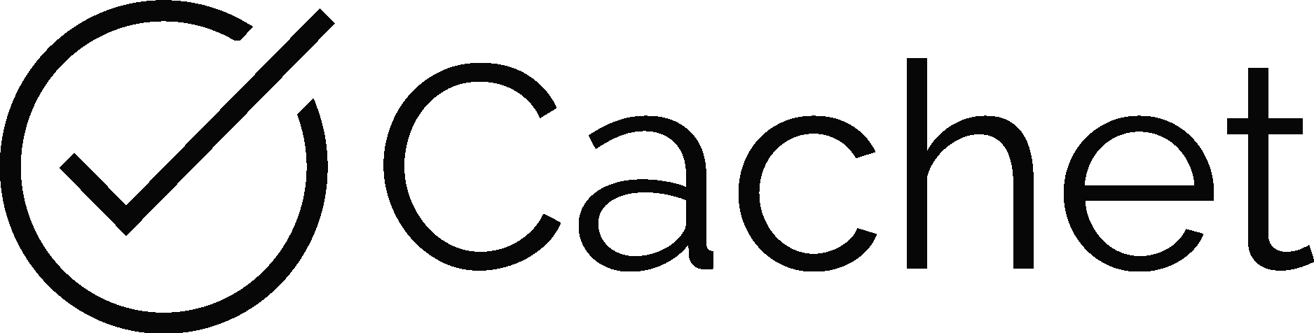 Cachet Black Logo Vector Logo